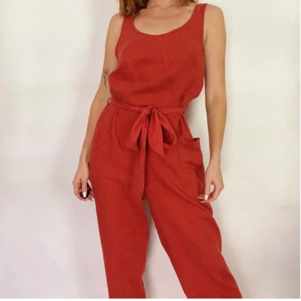 Rachel Zoe Rust colored jumpsuit